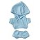 niannyyhouse 20cm Plush Doll Clothes Elastic Solid Sportswear Suits Hoodie Pants Soft Stuffed Plush Toy Dress Up Accessories Light Blue 20cm