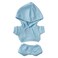 niannyyhouse 20cm Plush Doll Clothes Elastic Solid Sportswear Suits Hoodie Pants Soft Stuffed Plush Toy Dress Up Accessories Light Blue 20cm