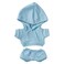 niannyyhouse 20cm Plush Doll Clothes Elastic Solid Sportswear Suits Hoodie Pants Soft Stuffed Plush Toy Dress Up Accessories Light Blue 20cm