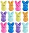 PERUKOYO 12PCS Easter Bunny Stuffed PlushEaster Basket Stuffers Toys for KidsEaster Bunny Bulk Stuffies Animals PlushieEaster Egg FillersEaster Gifts for Kids Boys Girls Toddler