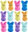 PERUKOYO 12PCS Easter Bunny Stuffed PlushEaster Basket Stuffers Toys for KidsEaster Bunny Bulk Stuffies Animals PlushieEaster Egg FillersEaster Gifts for Kids Boys Girls Toddler