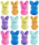 PERUKOYO 12PCS Easter Bunny Stuffed PlushEaster Basket Stuffers Toys for KidsEaster Bunny Bulk Stuffies Animals PlushieEaster Egg FillersEaster Gifts for Kids Boys Girls Toddler