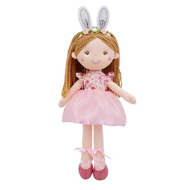 June Garden 16 Enchanted Garden Fairy Doll Brielle Plush Stuffed Soft Bunny Doll Girl Easter Gift Pink Dress