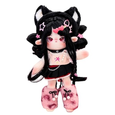 CALEMBOU Plush Doll 30 cm Cotton Doll with Skeleton Soft Anime Plush Dress Up Dolls Kawaii Stuffed Toys Gift Come with Clothes