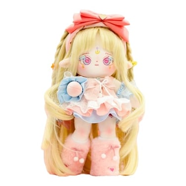 CALEMBOU Plush Doll 30 cm Cotton Dolls with Skeleton Soft Anime Plush Dress Up Dolls Kawaii Stuffed Toys Gift Come with Doll Clothes