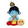 Panda's Box Pandas Box Mantra Chanting Baby Krishna Small 23 CM Musical Soft Plush Toy Best Gift for Infants Toddlers Babies