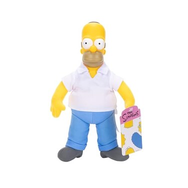 The Simpsons Disney Homer Plush Features Soft Fabric Body with Sculpted Head Officially Licensed by Disney