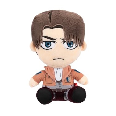 Total Anime Levi 8Inch Scale Super Soft Plush with Authentic Details from Attack on Titan