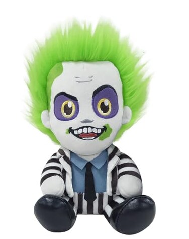Kidrobot Beetlejuice Officially Licensed Movie Collectible Plush Stuffie 75 Phunny Plush Beetlejuice 1988 in Striped Outfit