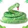 Rakuto 32 Inches Snake Stuffed Animal Boa Constrictor Snake Plush Toy Cool Boa Constrictor Pluhies Gift Realistic Python Props for Kids Party Favor Green