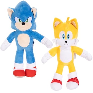 Sonic The Sonic 3 Movie Plush Sonic Tails 9Inch Stuffed Toy Figures Officially Licensed Hedgehog 3 Movie Amazon 2Pack Kids Plush Toy Figure Set