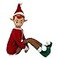The Original Elf 12 Plush Christmas Elf Doll Poseable Shelf Sitter with Flexible Dangling Legs Perfect for Christmas Decorations Toy Elf for Kids Mini Elves and Tree Topper Boy