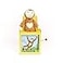 Jack Rabbit Creations Monkey Jack in the Box Plush Surprise Side Crank Plays Pop Goes the Weasel Classic Tin Toy for Kids Ages 3