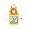 Jack Rabbit Creations Monkey Jack in the Box Plush Surprise Side Crank Plays Pop Goes the Weasel Classic Tin Toy for Kids Ages 3