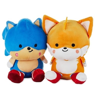 Hallmark Better Together Sega Sonic The Hedgehog Magnetic Plush Sonic and Tails 525 Stuffed Toys Easter Gifts for Kids