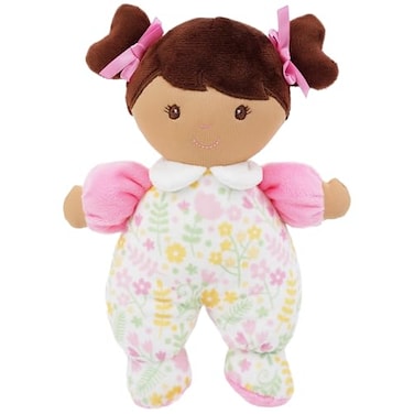 June Garden 9 My First Doll Zuri Soft Plush Baby Doll Pink Floral Outfit