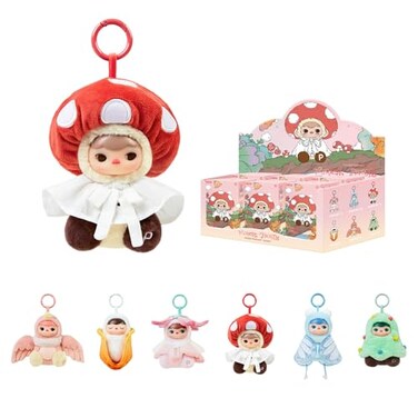 POP MART PUCKY Forest Party Vinyl Plush Pendant Blind Box Figures Random Design Toys for Modern Home Decor Collectible Toy Set for Desk Accessories 6PC