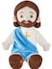 BOKUFLY Jesus Plush Doll Jesus Plushie Stuffed Toy Christian Stuff Religious for Kids Christening Easter 142 Blue