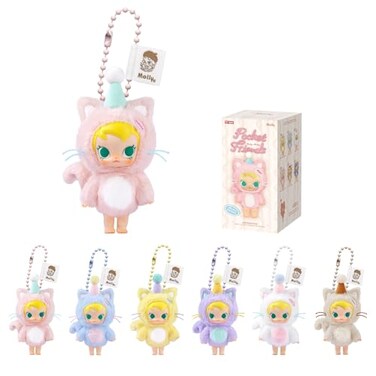 POP MART Baby Molly Pocket Friends SeriesVinyl Plush Pendant Blind Box Figures Random Design Action Figures Collectible Toys Single Box
