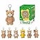 POP MART Ted 2 Teddy Bear Action Plush Pendant Blind Box Figures Ted Doll Pendant Random Design Collectible Toys Home Decorations Single Box