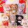 Meokro Baby Three Billionaire Lucky Cat Series Box Toys Cat Theme Mystery Box Plush Doll Stuffed Toys Bag Pendant Charm Birthday Gift Random 1PC