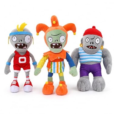 Dyharnsty 3Pcs Plants vs Zombies Plush Toys Zombie Sport Jester Gargantuar ZombieSoft Figure Doll Plants vs Zombies Toys PVZ Plush 1 2 Set