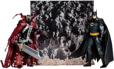McFarlane Toys DC Multiverse Batman Spawn Autographed 7 Action Figure 2Pack