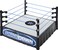 WWE Superstar Ring 14in with SpringLoaded Mat Real Flex Ropes for Action Figures Gift for Ages 6 Years Old Up