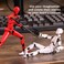 Schythely Titan T13 Action Figures Set Assembly Required Robot Action Figure Fidget Toys for Nova N13 Anime Figures with 3D Lucky Dummy 13 Robot Figures Multi Movable Joints Gifts White