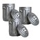 Figures Toy Set of 3 Silver Trash Cans for Wrestling Action Figures
