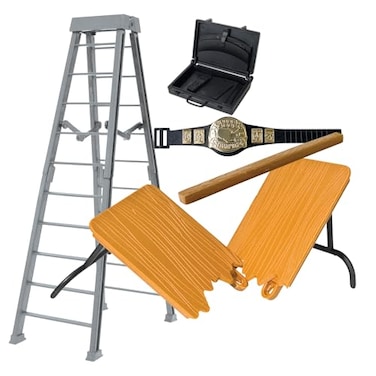 Figures Toy Grab The Cash Belt 5 Piece Accessory Set for Wrestling Action Figures