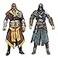 NECA 60817 7inch Assassins Creed Revelations Action Figure Pack of 2