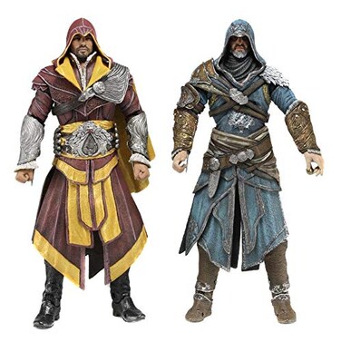 NECA 60817 7inch Assassins Creed Revelations Action Figure Pack of 2