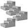 Figures Toy Company Set of 4 Silver Wrestling Ring Stairs for Wrestling Figure Rings