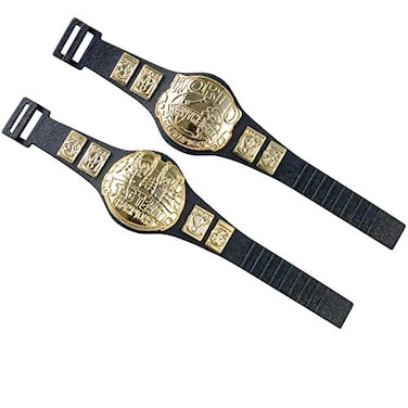 Figures Toy Set of 2 Wrestling Action Figure Championship Belts for Wrestling Action Figures