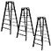 Figures Toy Set of 3 Black Ladders for Wrestling Action Figures
