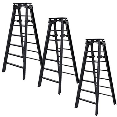 Figures Toy Set of 3 Black Ladders for Wrestling Action Figures