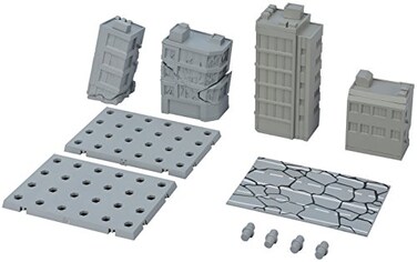 TAMASHII NATIONS BANDAI Hobby Tamashii Option Act Building Damaged Version Action Figure