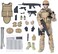 BJPEY 12 Special Forces Action Figures Soldiers Toys 16 Scale Seal