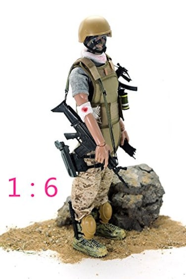 BJPEY 12 Wounded Soldier Action Figures Soldiers Toys 16 Scale Wounded Soldier