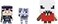 Mattel Minecraft Halloween Series Action Figure 3 Pack Alex with Hoodie Mummy Sheep Bedlam