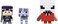 Mattel Minecraft Halloween Series Action Figure 3 Pack Alex with Hoodie Mummy Sheep Bedlam