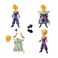 Banpresto Dragonball Z Grandista Resolution of Soldiers Son Gohan Toy Multicolor
