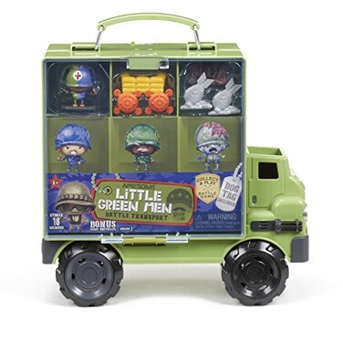 Little Green Awesome Men Battle Transport Action Figure