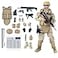Mallya 12 American Military Soldiers Special Forces Army Man Action Figures Play SetDigital Desert Camouflage