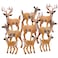 RESTCLOUD Deer Figurines Cake Toppers Deer Toys Figure Small Woodland Animals Set of 9