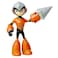 Megaman Fully Charged Deluxe Drill Man Schematics Articulated Action Figure with Spinning Drill and BreakApart Boulder Accessory Based on the new show