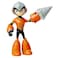 Megaman Fully Charged Deluxe Drill Man Schematics Articulated Action Figure with Spinning Drill and BreakApart Boulder Accessory Based on the new show