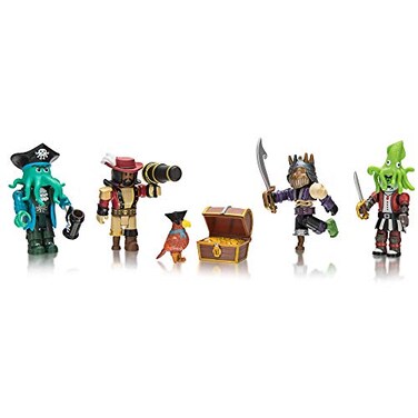 Roblox Action Collection Pirate Showdown Four Figure Pack Includes Exclusive Virtual Item