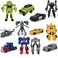 HAYUL 6 PCS Car Robot Toys Mini Action Figure Deformation Robot for Kids 512